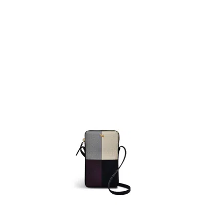 Radley London Womens Leather Bridgewater - Patchw Medium Phone Crossbody Black Medium Phone Crossbody - Black
