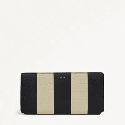 Radley London Womens Leather Coin Street - Patchwork Large Bifold Purse - Black Large