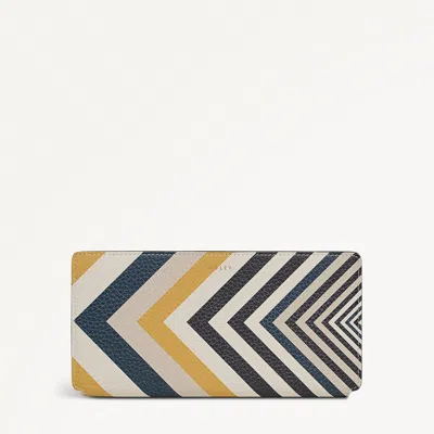 Radley London Womens Leather Coin Street - Print Large Bifold Purse - Natural Large In Brown
