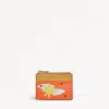 Radley London Leather Orange Coin Purse In Orange