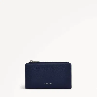 Radley London Womens Leather Coin Street Medium Ziptop Wallet - Blue Medium