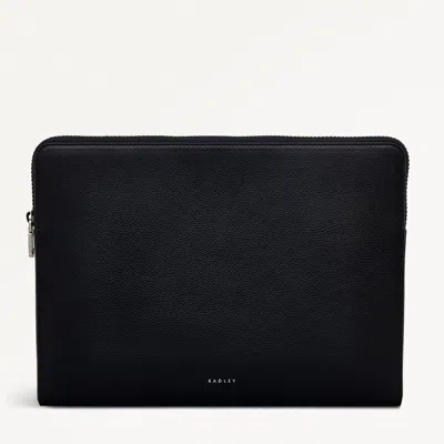 Radley London Womens Leather Commute Street Medium Laptop Pouch - Black Medium