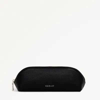 Radley London Womens Leather Commute Street Medium Ziptop Pencil Case - Black Medium
