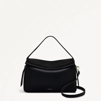 Radley London Womens Leather De Beauvoir Medium Ziptop Grab - Black Medium