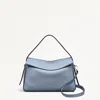 Radley London Womens Leather De Beauvoir Medium Ziptop Grab - Blue Medium In Blue