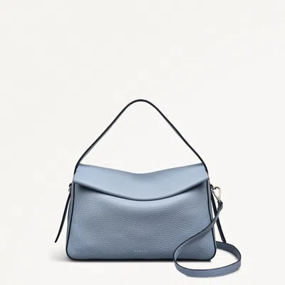 Radley London Womens Leather De Beauvoir Medium Ziptop Grab - Blue Medium