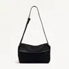Radley London Womens Leather De Beauvoir Medium Ziptop Shoulder - Black Medium In Black
