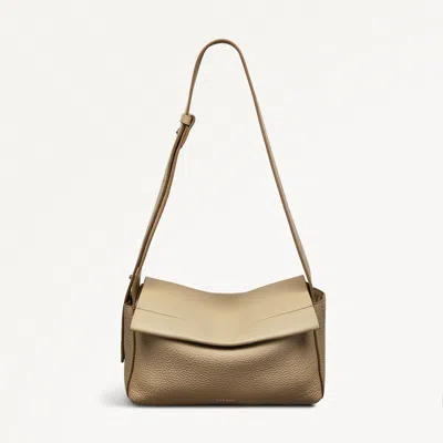 Radley London Womens Leather De Beauvoir Medium Ziptop Shoulder - Natural Medium In Brown