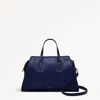 Radley London Womens Leather Drapers Road Medium Ziptop Grab - Blue Medium In Blue