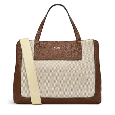 Radley London Womens Leather Dukes Place - Canvas Medium Ziptop Grab - Brown Medium