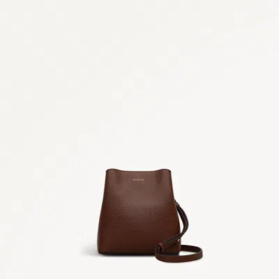 Radley London Womens Leather Dukes Place - Texture Small Compartment Cross Body - Brown Small