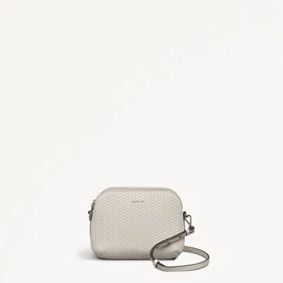 Radley London Womens Leather Dukes Place - Weave Medium Ziptop Cross Body - Natural Medium In Brown