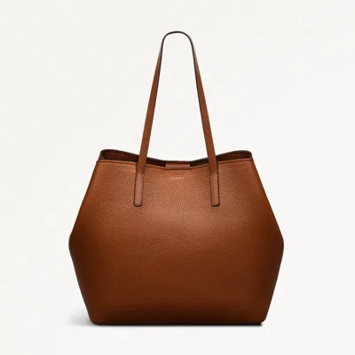 Radley London Womens Leather Dukes Place Large Open Top Tote - Medium Brown Large