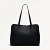 Radley London Womens Leather Dukes Place Large Ziptop Workbag - Black Large In Black