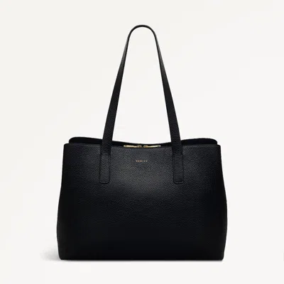 Radley London Womens Leather Dukes Place Large Ziptop Workbag - Black Large