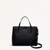 Radley London Womens Leather Dukes Place Medium Ziptop Grab - Black Medium In Black