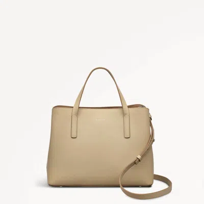 Radley London Womens Leather Dukes Place Medium Ziptop Grab - Natural Medium In Brown