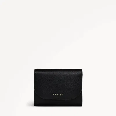 Radley London Womens Leather Embankment Way Small Flapover Purse - Black Small