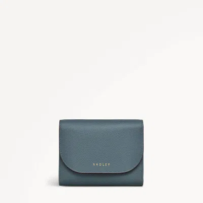 Radley London Womens Leather Embankment Way Small Flapover Purse - Blue Small
