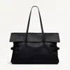 Radley London Womens Leather Fleet Street Medium Flapover Shoulder - Black Medium In Black