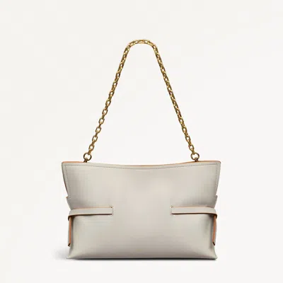 Radley London Womens Leather Fleet Street Medium Open Top Clutch - White Medium