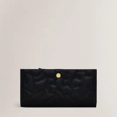 Radley London Womens Leather Floral Street - Stit Large Bifold Matinee Black Large Bifold Matinee - Black