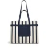 Radley London Ink Blue Striped Tote Bag In Blue