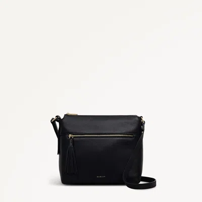 Radley London Womens Leather Fountain Mews Small Ziptop Cross Body - Black Small