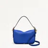 Radley London Womens Leather Grafton Street Small Flapover Crossbody - Blue Small In Blue
