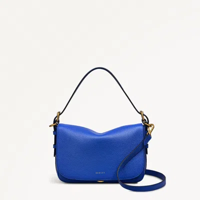 Radley London Womens Leather Grafton Street Small Flapover Crossbody - Blue Small