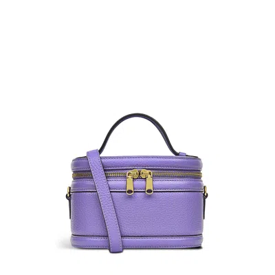 Radley London Womens Leather Harriet Street Small Zip Around Crossbody - Purple Small