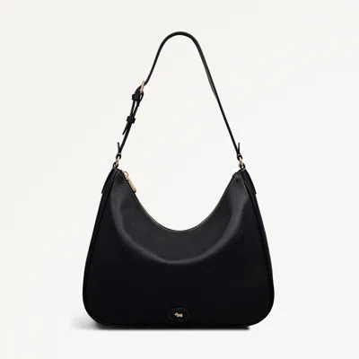 Radley London Womens Leather Heath Crescent Large Ziptop Shoulder - Black Large