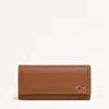 Radley London Womens Leather Heritage Lane Large Flapover Wallet - Beige Large In Sand