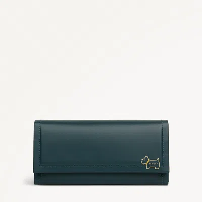 Radley London Womens Leather Heritage Lane Large Flapover Wallet - Green Large
