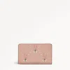 Radley London Leather Bifold Purse Prairie Pink In Brown