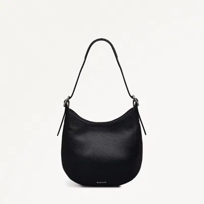 Radley London Womens Leather Kensington Place Small Open Top Shoulder - Black Small