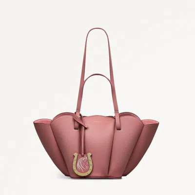 Radley London Womens Leather Kentucky Derby Ss25 Small Open Top Grab - Pink Small