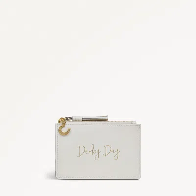 Radley London Womens Leather Kentucky Derby Ss25 Small Ziptop Coin Wallet - Natural Small In Brown