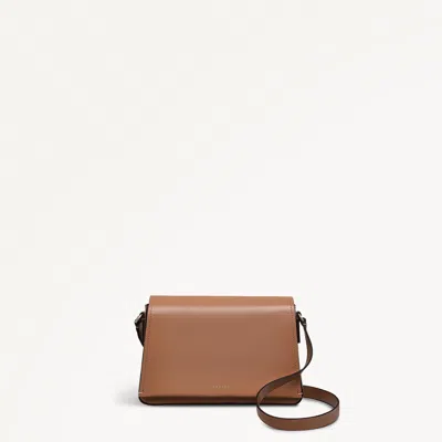 Radley London Womens Leather Lexington Lane Medium Flapover Crossbody - Brown Medium