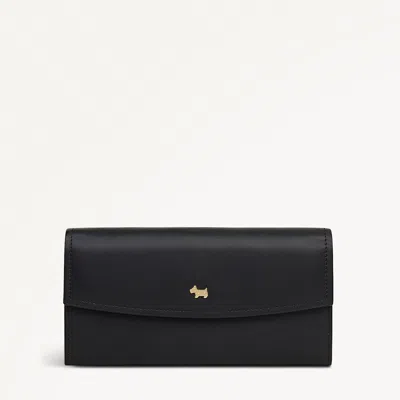 Radley London Womens Leather Liverpool Gardens Large Flapover Wallet - Black Large