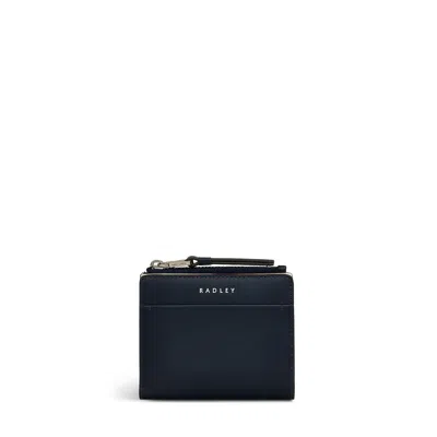 Radley London Womens Leather Liverpool Lane - Pro Small Bifold Purse Ink Small Bifold Purse - Navy In Blue
