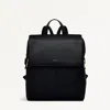 Radley London Womens Leather Lorne Close Large Flapover Backpack - Black Large In Black