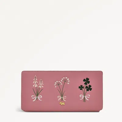Radley London Womens Leather Lucky Charm Large Bifold Wallet - Pink Large