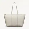 Radley London Womens Leather Lynton Close Large Ziptop Tote - White Large In White