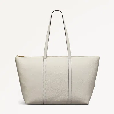 Radley London Womens Leather Lynton Close Large Ziptop Tote - White Large
