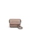 Radley London Womens Leather Mells Manor Medium Flapover Crossbody - Natural Medium In Brown