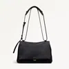 Radley London Womens Leather Mercer Street Medium Flapover Shoulder - Black Medium In Black