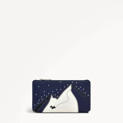 Radley London Womens Leather Mountain Wanderers Medium Ziptop Wallet - Blue Medium