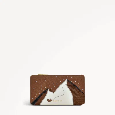 Radley London Womens Leather Mountain Wanderers Medium Ziptop Wallet - Brown Medium