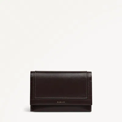 Radley London Womens Leather Oak Street - Shine Medium Flapover Purse - Brown Medium